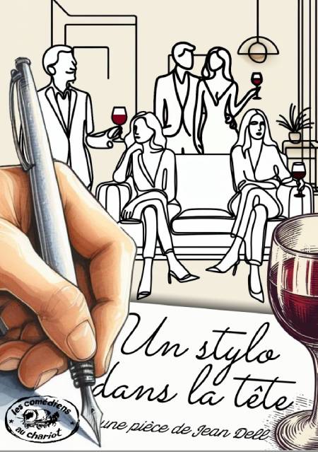 Les comédiens au chariot - pièce Un stylo dans la tête
