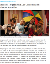 Les comédiens au chariot