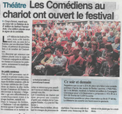 Les comédiens au chariot