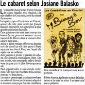 Les comédiens au chariot