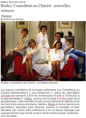 Les comédiens au chariot