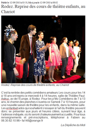 Les comédiens au chariot