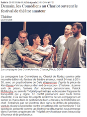 Les comédiens au chariot