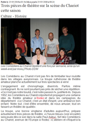 Les comédiens au chariot