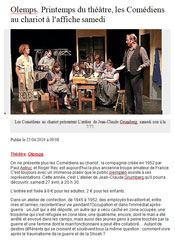 Les comédiens au chariot