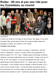 Les comédiens au chariot